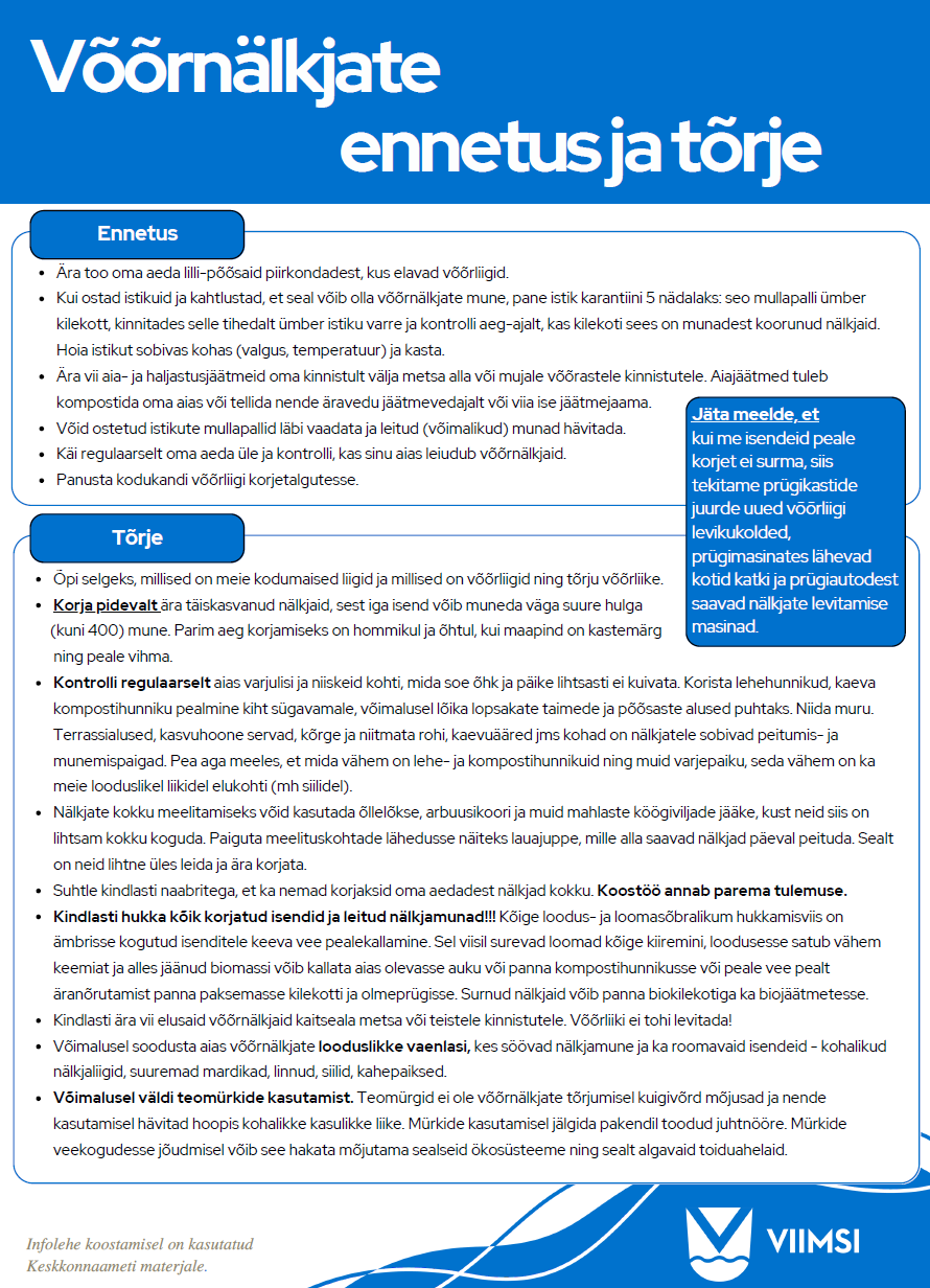 Võõrnälkjad, hsipaania teeteod